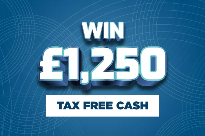 Win £1,250 Tax Free Cash