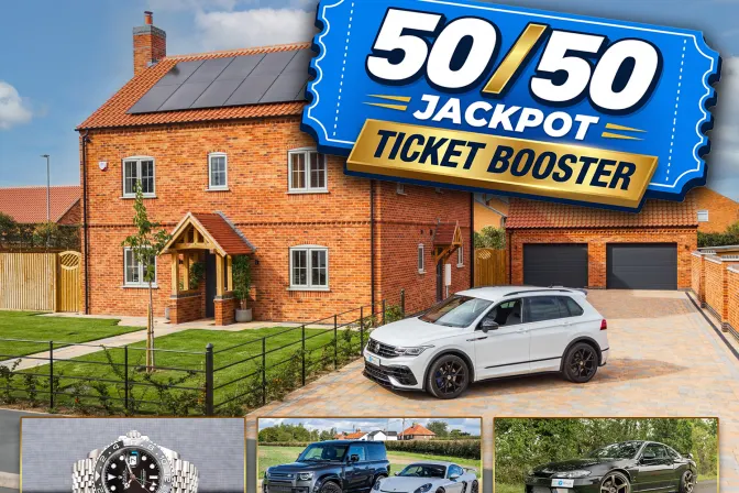 50/50 Jackpot Ticket Booster!