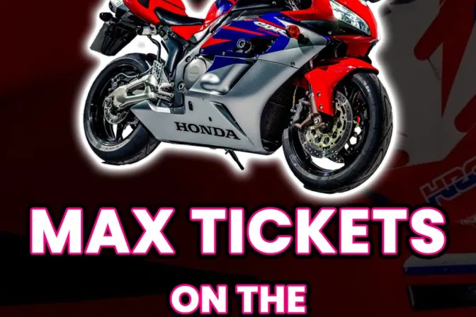 Ticket Bundle Comp: Max Tickets on the Honda CBR1000RR5 Fireblade