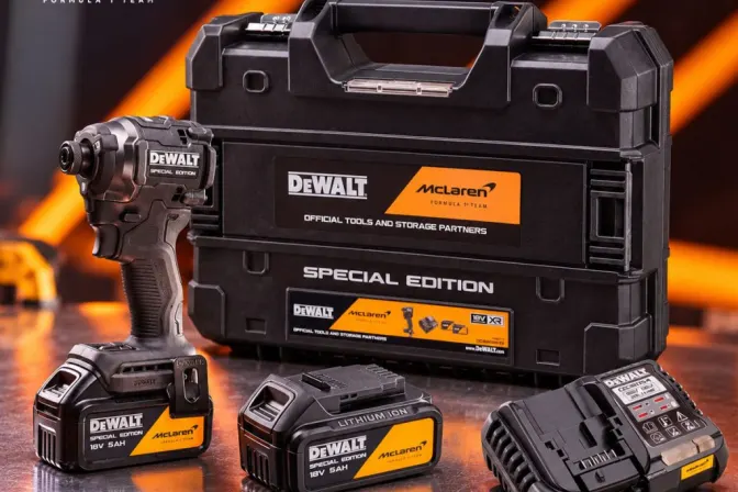Dewalt X Mclaren F1 18v XR Brushless Impact Driver with Batteries