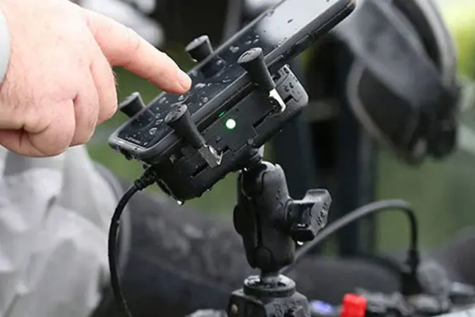 Ram Mounts Tough Charge with X Grip 15w Wp Wireless Charging Phone Holder