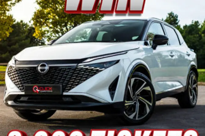 Win 3,000 Tickets Into the Brand New 2026 Nissan Qashqai Dig-T Tekna+ & £1,000 Competition!
