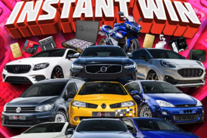 50/50 Chance of Winning! 125,000 Prizes Including 10 Vehicles + £2,000 End Prize!