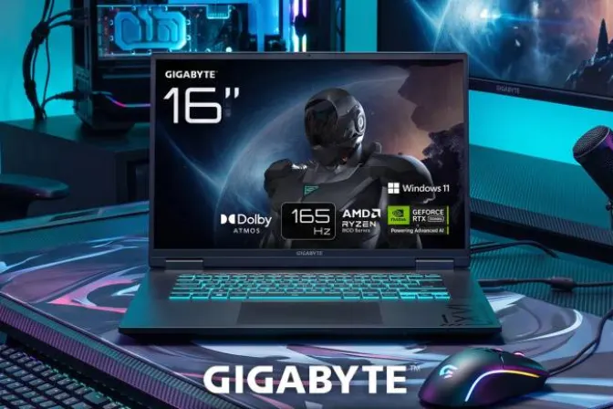 Win This Gigabyte A16 16" Gaming Laptop - AMD Ryzen 7, RTX 5060, 1 Tb SSD