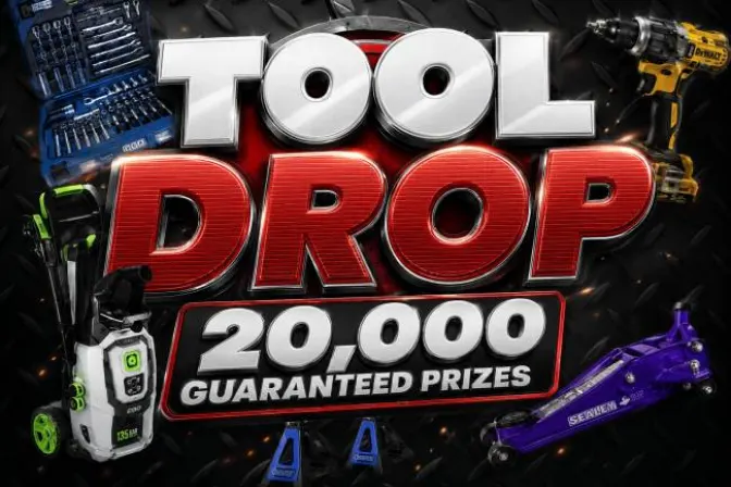 Tool Drop - Instant Win - 20,000 Guaranteed Prizes