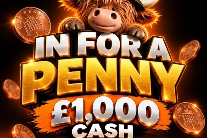 Win £1,000 Cash for 1p