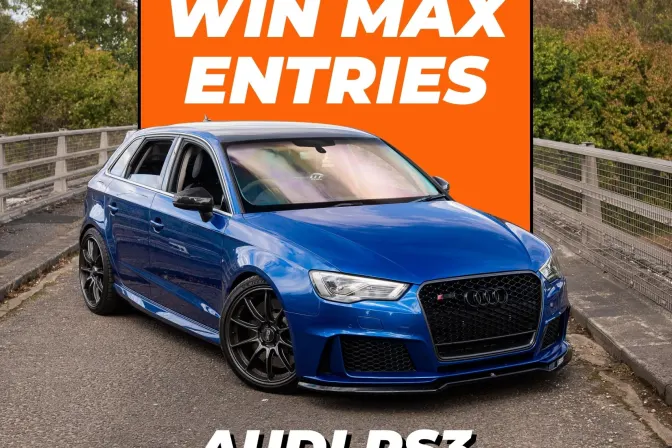 Win Max Entries - 430bhp Audi RS3