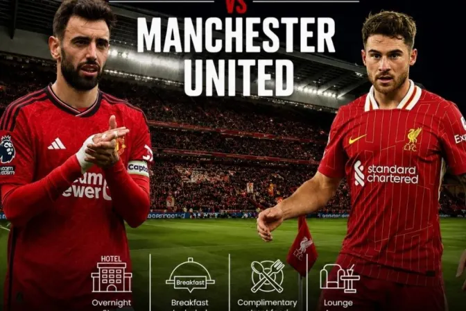 Liverpool V Manchester United - Brodies Sports Bar Experience for Two