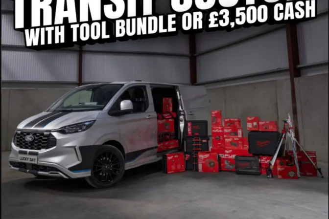 Ford Transit Custom Sport + Your Choice of Milwaukee Tools