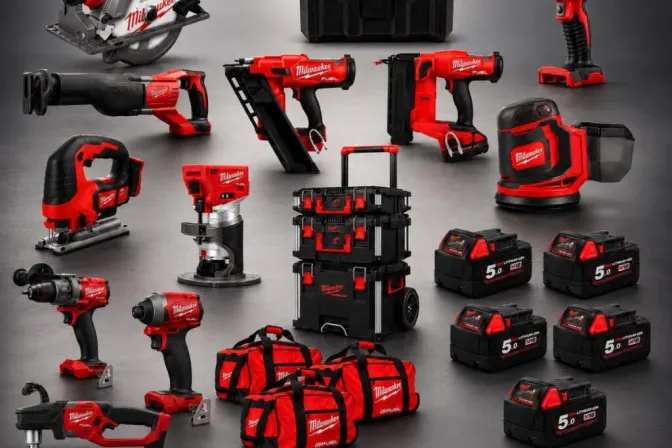 Milwaukee 18V Cordless 15 Piece Kit & Packout Set