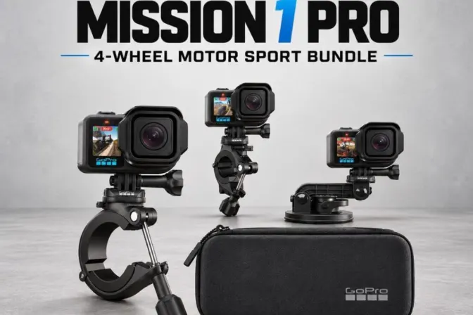 Gopro Mission 1 Pro 4-Wheel Motor Sport Bundle