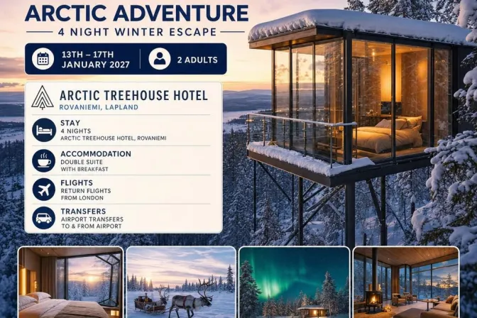 Lapland Arctic Adventure 13Th - 17Th January 2027 + £500
