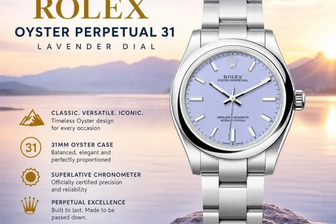 New 2026 Rolex Oyster Perpetual 31 Lavender Dial