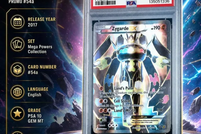 Psa 10 2017 Pokemon Mega Powers Collection Promo #54A Fa/Zygarde Ex