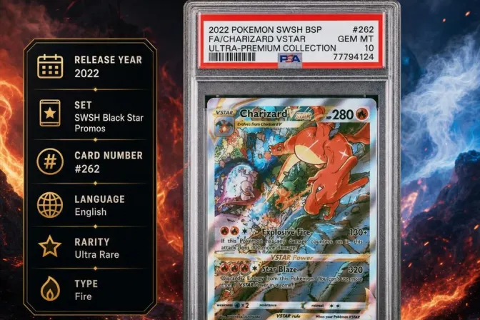 2022 Pokemon Swsh Black Star Promo #262 Fa/Charizard Vstar