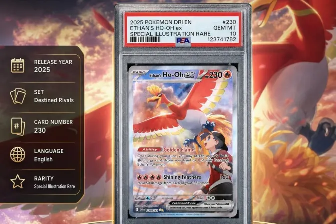 2025 Pokemon Dri En-Destined Rivals #230 Ethan's Ho-Oh Ex Sir