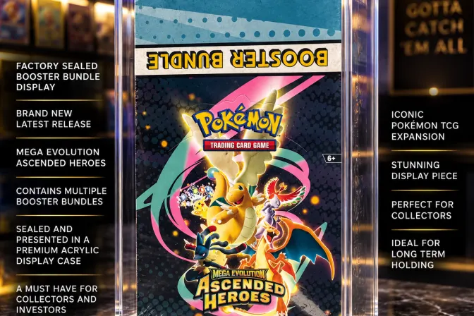Rare Sealed Pokémon Tcg Ascended Heroes Booster Bundle Display