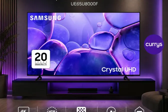 Samsung U8000F 65" Crystal UHD 4K HDR Smart TV - UE65U8000F