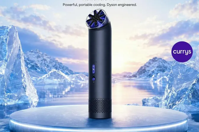 Dyson Hushjet Mini Cool Handheld Fan - Cobalt Blue