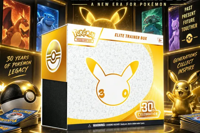 Brand New Release Pokémon Tcg: 30Th Celebration Elite Trainer Box