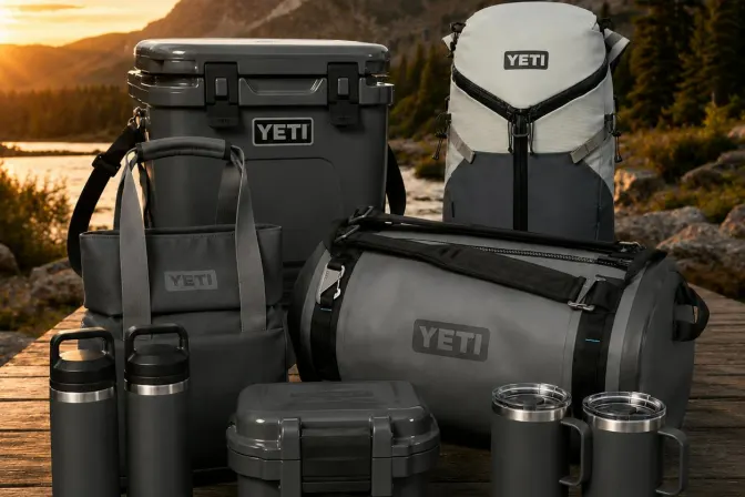 Mega 9 Piece Charcoal Yeti Cooler & Bag Bundle