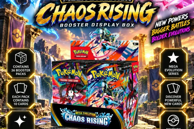 Pokémon Tcg: Mega Evolution-Chaos Rising Booster Display Box (36 Packs)