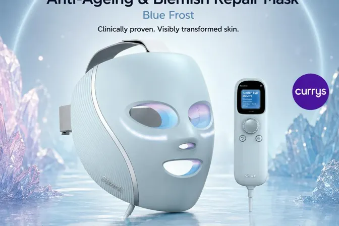 Shark Cryoglow Under-Eye Cooling LED Anti-Ageing Repair Mask - Blue Frost