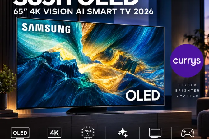Samsung S85H 65" OLED 4K Vision Ai Smart TV 2026 - Qe65S85H