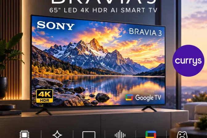 Sony Bravia 3 65" LED 4K HDR Ai Smart TV - K65S38Bp