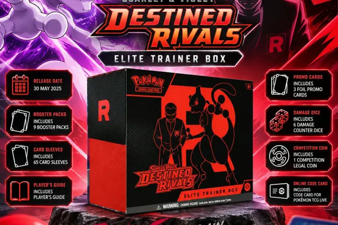 New Pokémon Scarlet & Violet Destined Rivals Elite Trainer Box