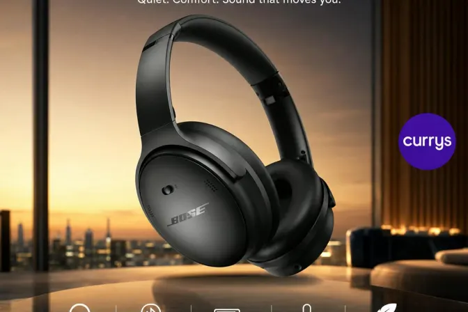Bose Quietcomfort Sc Wireless Bluetooth Noise-Cancelling Headphones