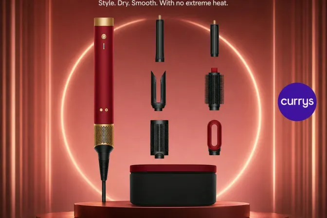 Dyson Airwrap Co-Anda 2X Straight + Wavy Multi-Styler & Dryer - Red Velvet