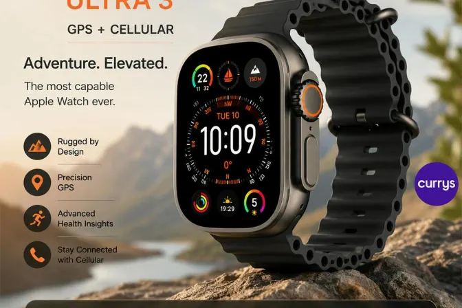 Apple Watch Ultra 3 Cellular - 49 Mm Black Titanium & Black Ocean Band