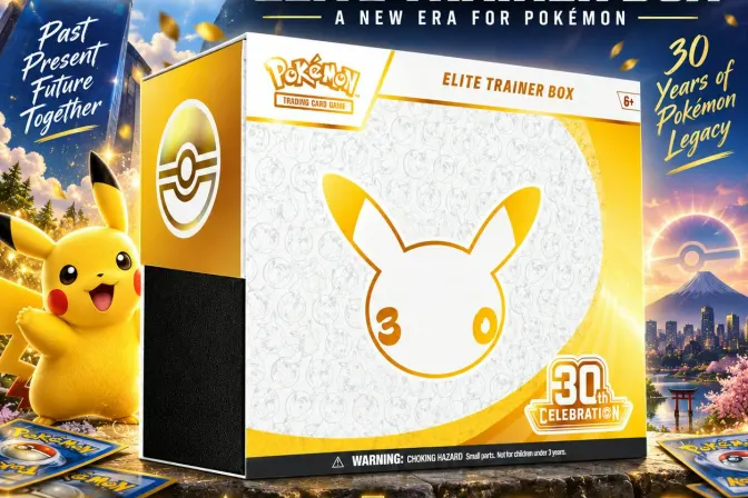 Brand New Release Pokémon Tcg: 30Th Celebration Elite Trainer Box