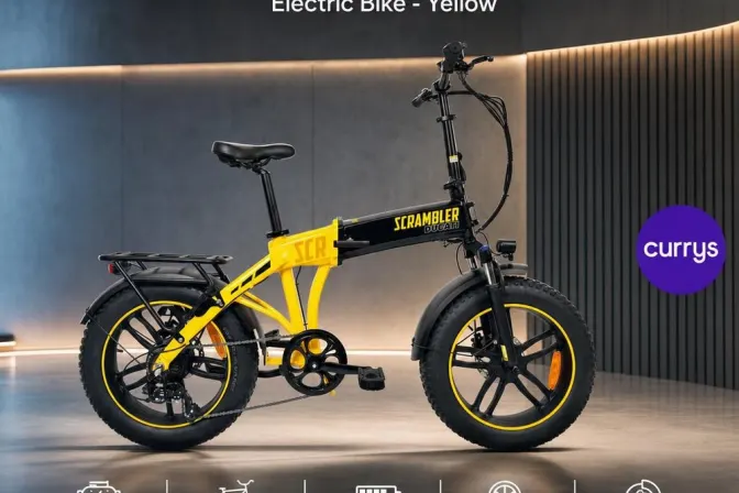 Scrambler Ducati Electric Bike - Yellow