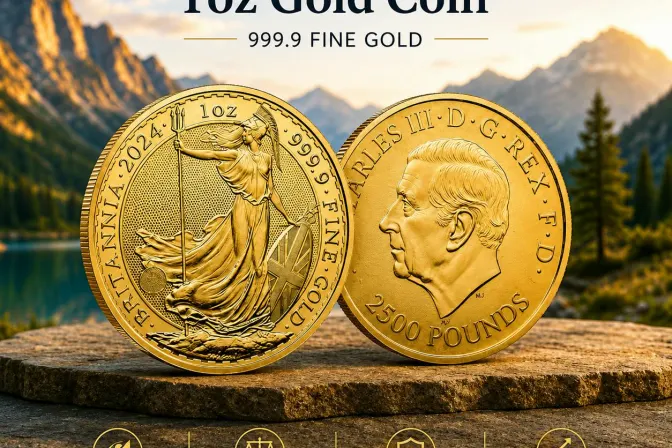 Britannia 1oz Gold Coin 999.9 Fine Gold