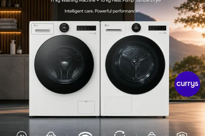 LG Series 7 Ai Washing Machine & Dryer Bundle