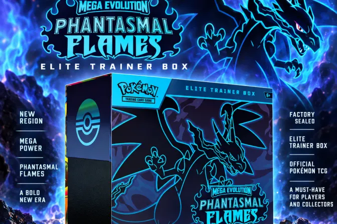 Pokémon Tcg: Mega Evolution - Phantasmal Flames Elite Trainer Box