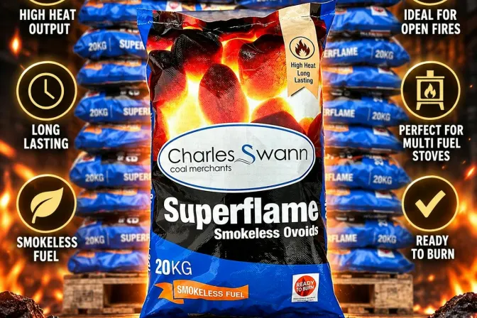50 X 20kg Superflame Smokeless Briquettes