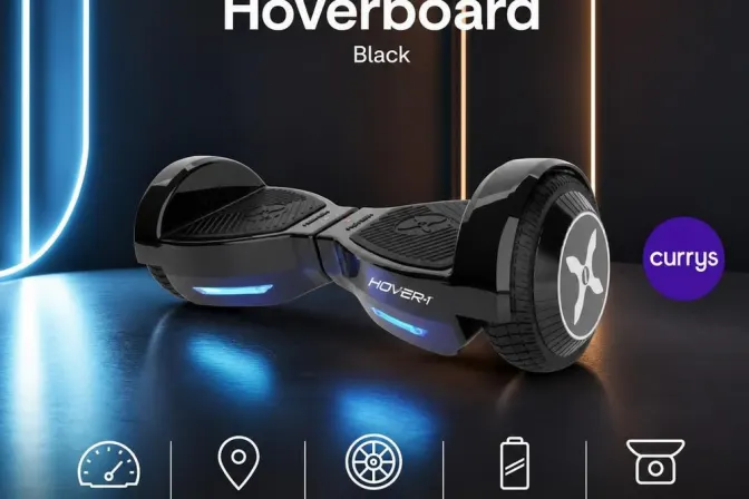 HOVER-1 Dash Hoverboard - Black