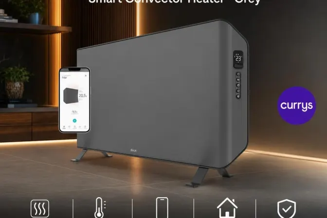 Duux Edge 2000 DXCH24UK Smart Convector Heater - Grey