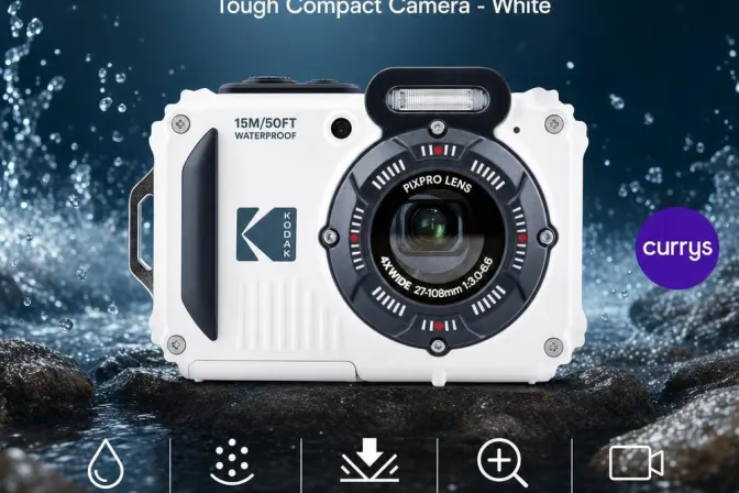 Kodak Pixpro WPZ2 Tough Compact Camera - White