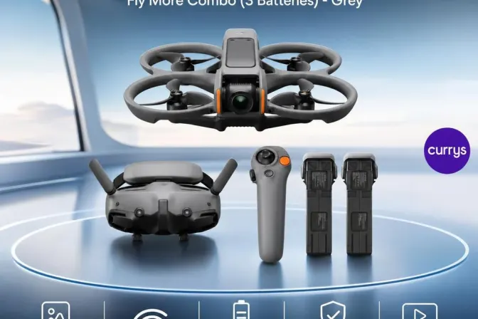 DJI Avata 2 Fly More Combo (3 Batteries) - Grey