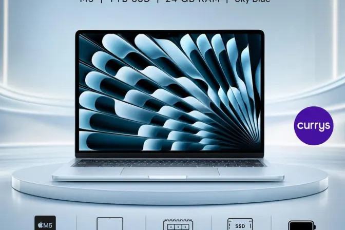 Apple Macbook Air 13.6" (2026) - M5, 1 Tb SSD, Ram 24 Gb, Sky Blue