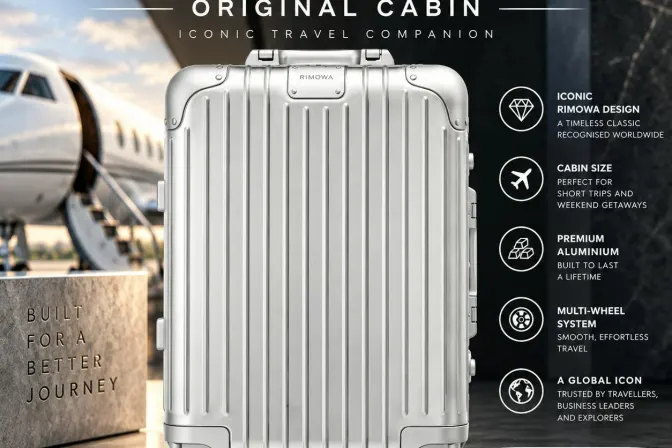 Rimowa Original Cabin - Iconic Aluminium Luxury Luggage