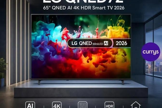 LG Qned72 65" Qned Ai 4K HDR Smart TV 2026