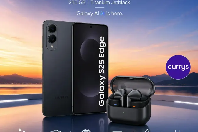 Samsung Galaxy S25 Edge + Buds 4 Bundle