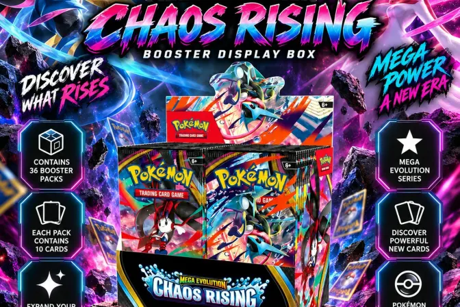 Pokémon Tcg: Mega Evolution-Chaos Rising Booster Display Box (36 Packs)