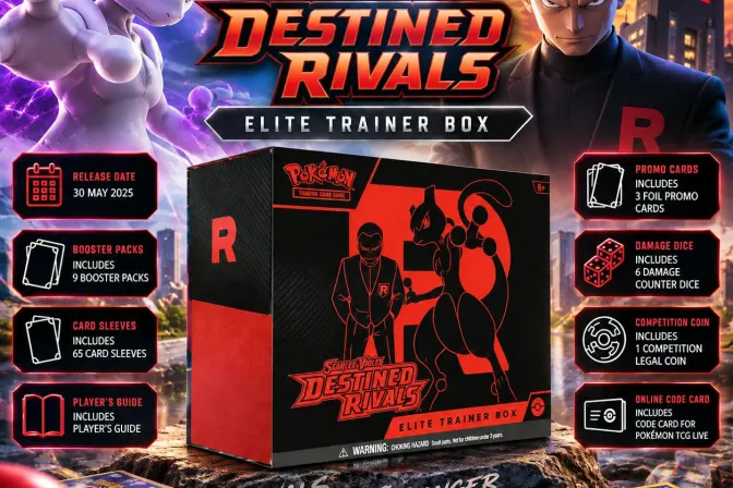 New Pokémon Scarlet & Violet Destined Rivals Elite Trainer Box