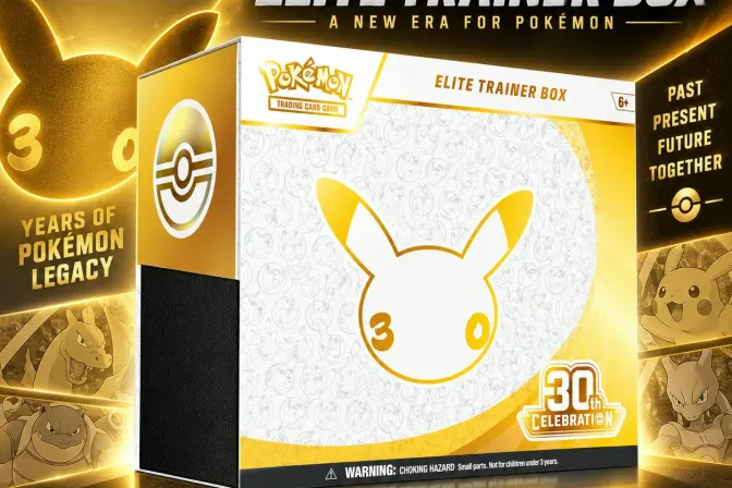 Brand New Release Pokémon Tcg: 30Th Celebration Elite Trainer Box